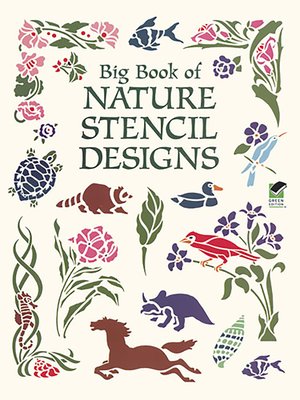 cover image of Big Book of Nature Stencil Designs